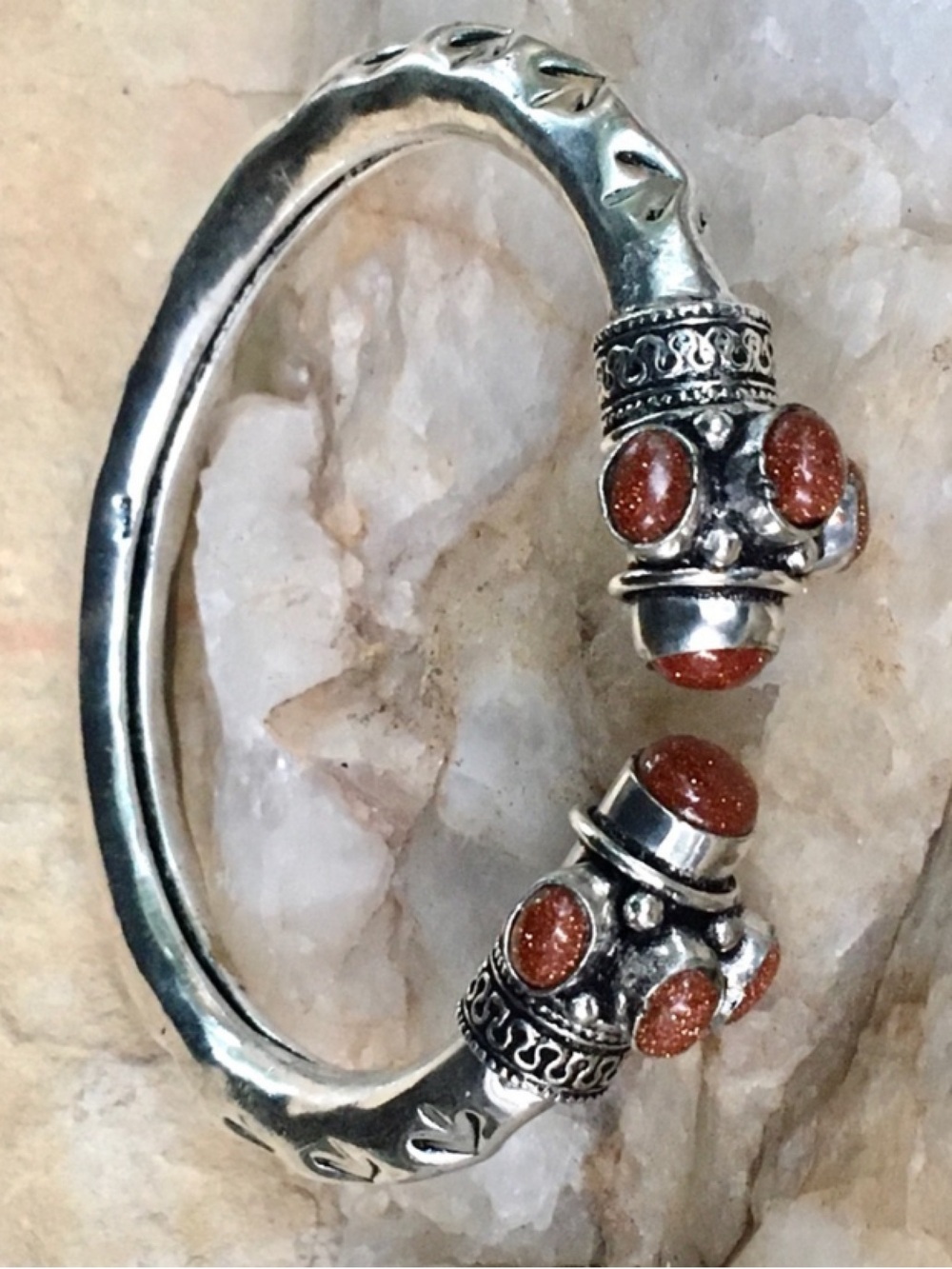 GoldStone Bali Design Torque Cuff Bangle